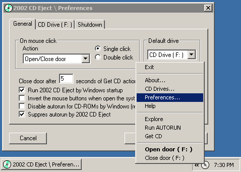 2002 CD Eject - It is a utility that manages CD drive doors.